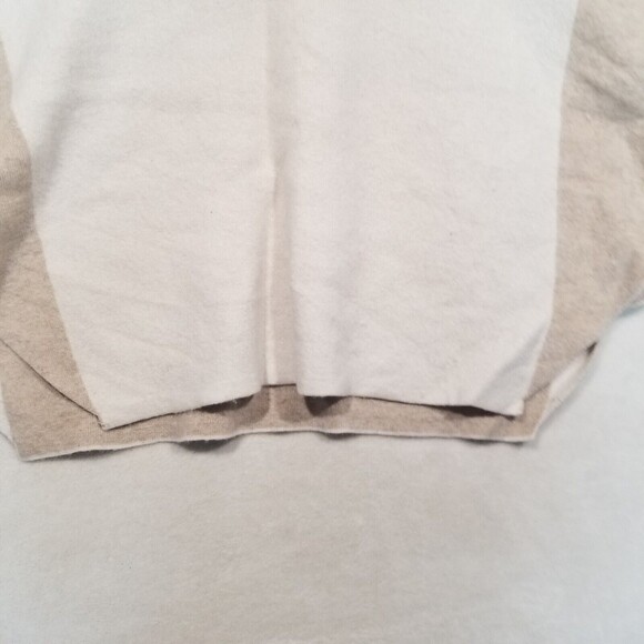 Note di Anita One Size Made in Italy Wool Cashmere Blend Poncho Brown Ivory - Picture 5 of 9